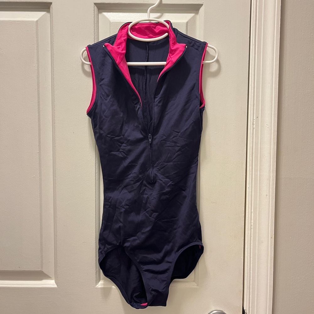 Gaynor Minden “Moxie” zip up ballet leotard